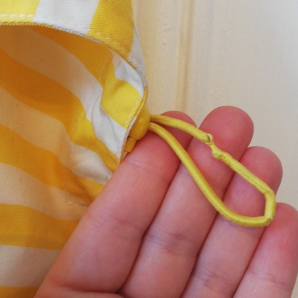 Rudsak Spring mid-length Trenchcoat - Yellow & White striped, Size 'M' - Picture 10 of 10